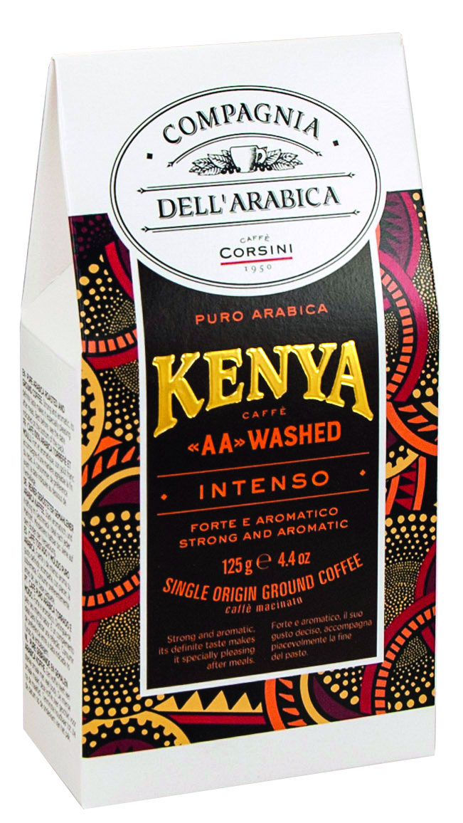 Fotografie CAFFÉ CORSINI Single Kenya "AA" Washed mletá 125 g