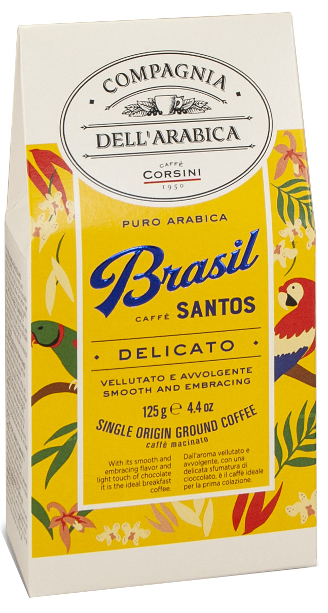 Fotografie CAFFÉ CORSINI Single Brasilie Santos mletá 125 g