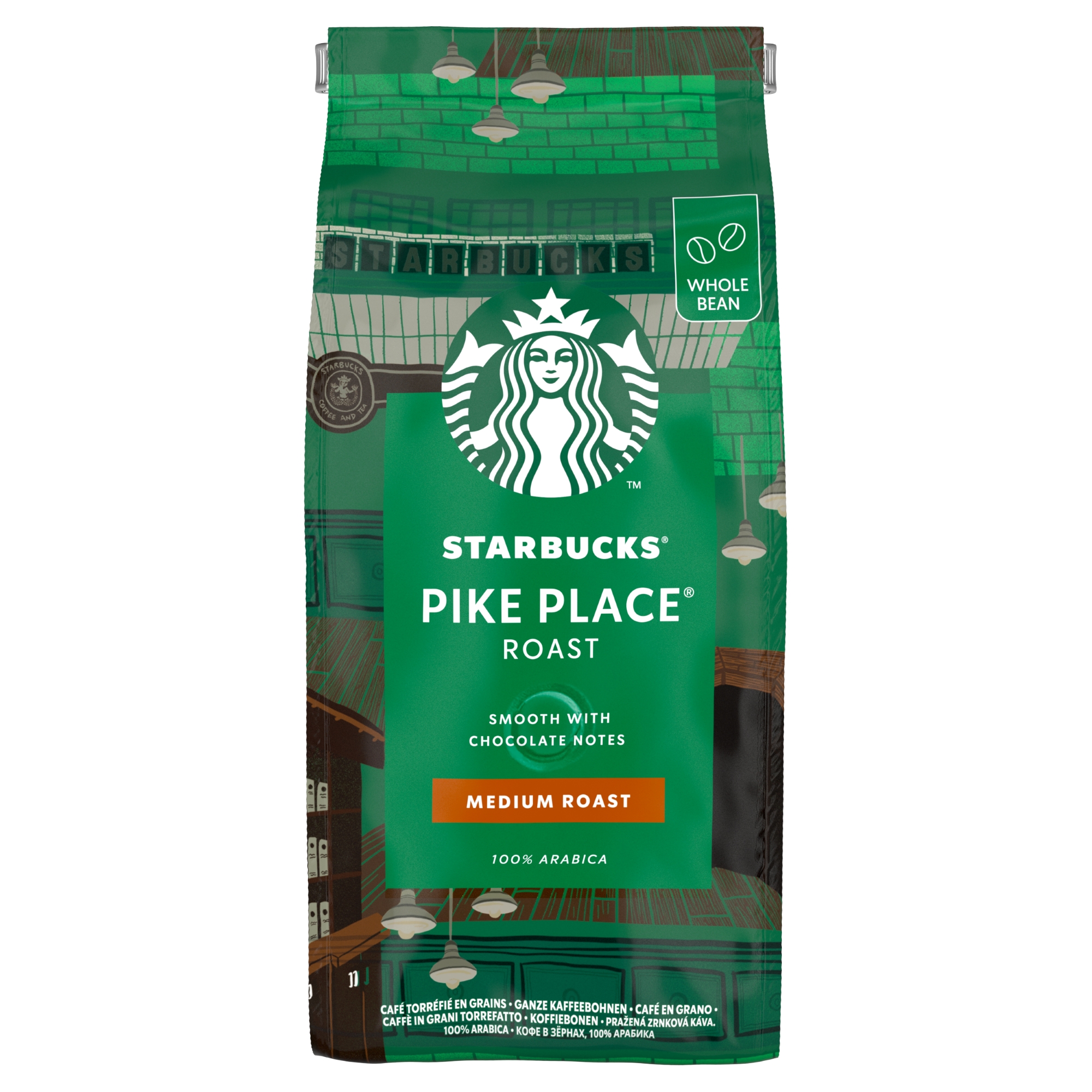 STARBUCKS Pike Place Espresso Roast, zrnková káva 450 g