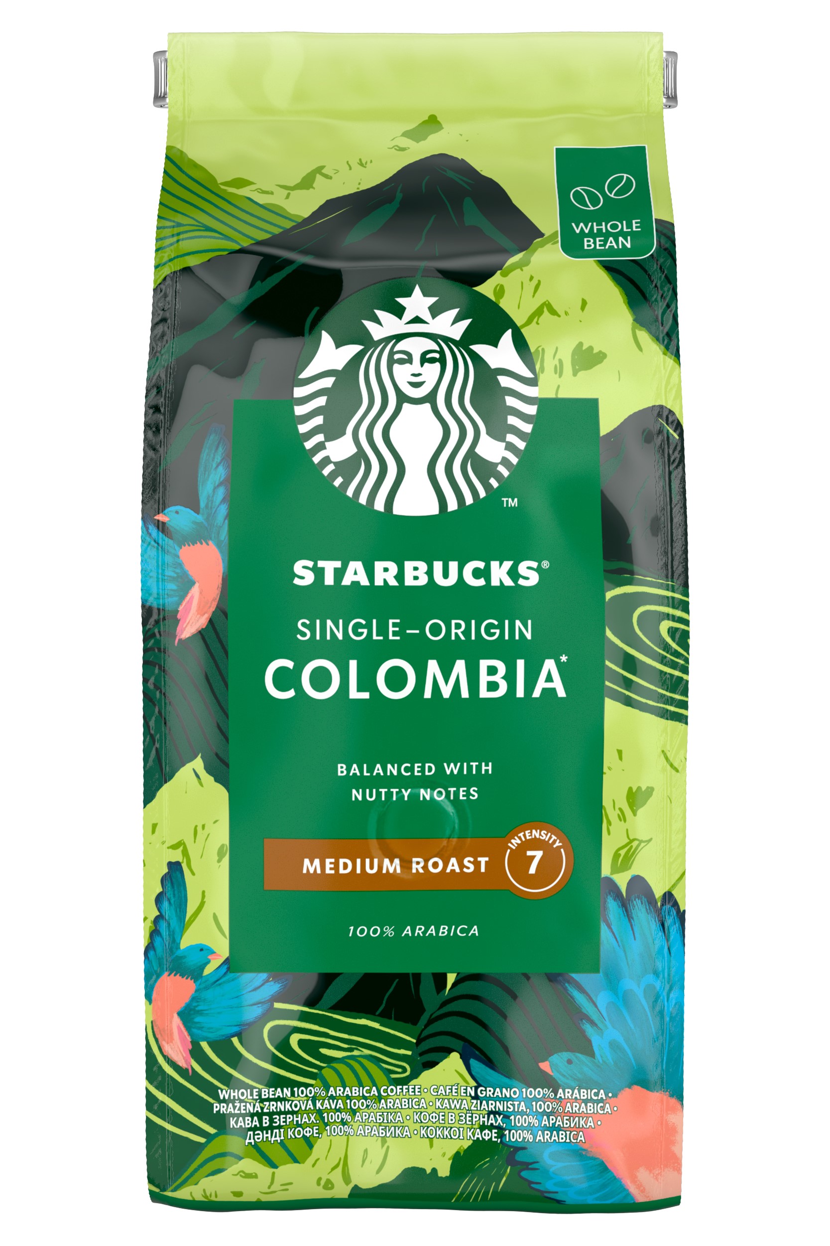 STARBUCKS Single-Origin Colombia Medium Roast, zrnková káva 450 g
