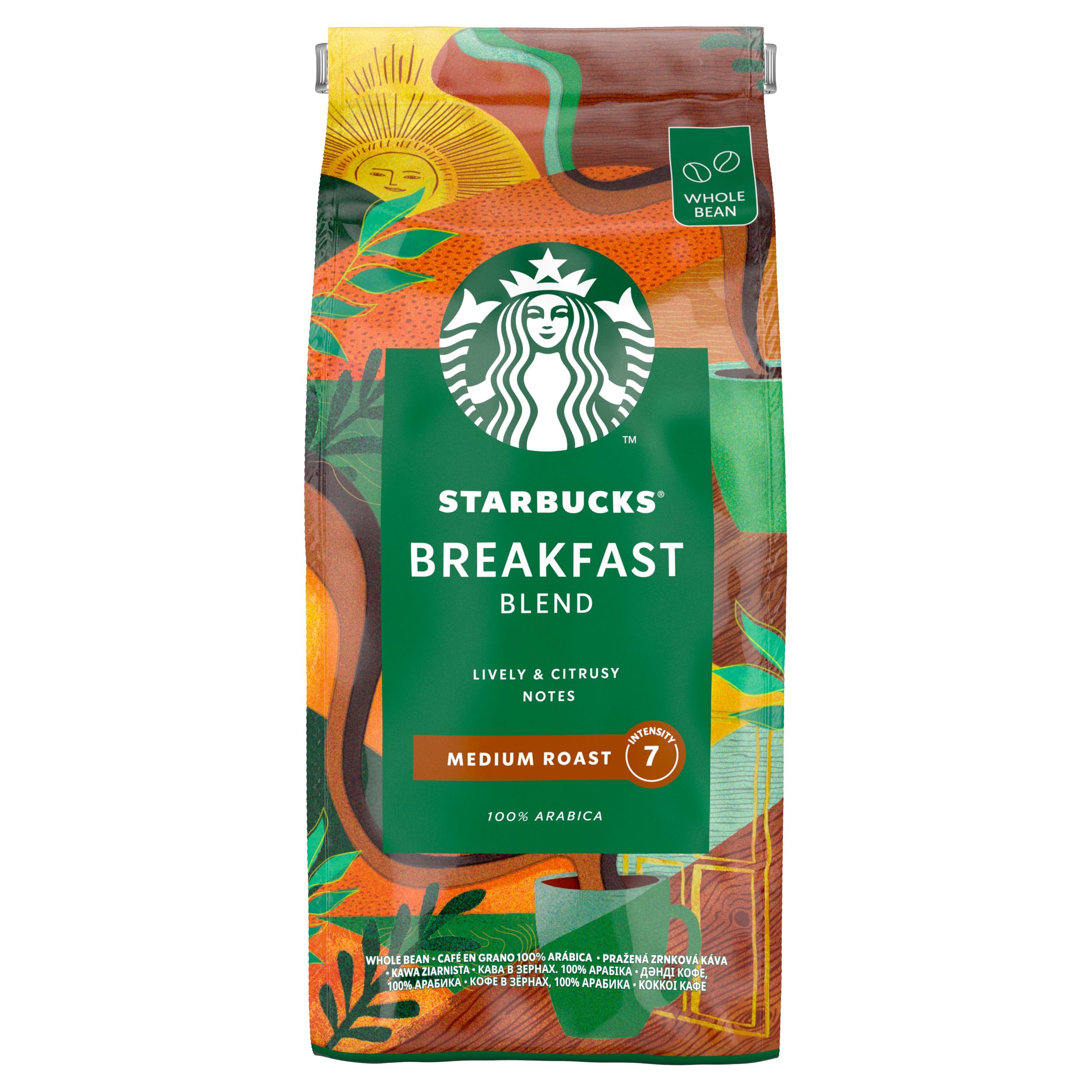 STARBUCKS Breakfast Blend, zrnková káva 450 g