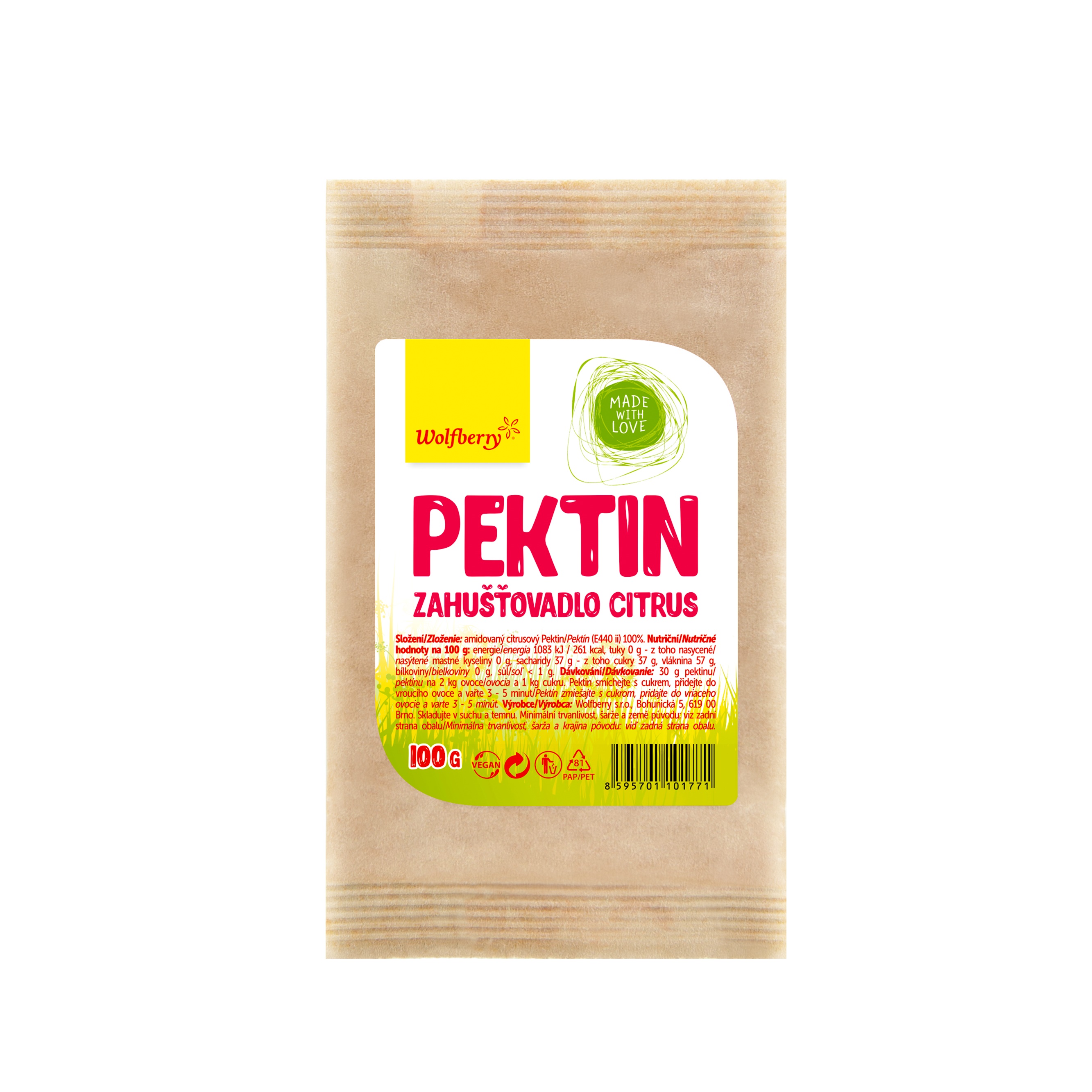 Fotografie WOLFBERRY Pektin citrusový 100 g