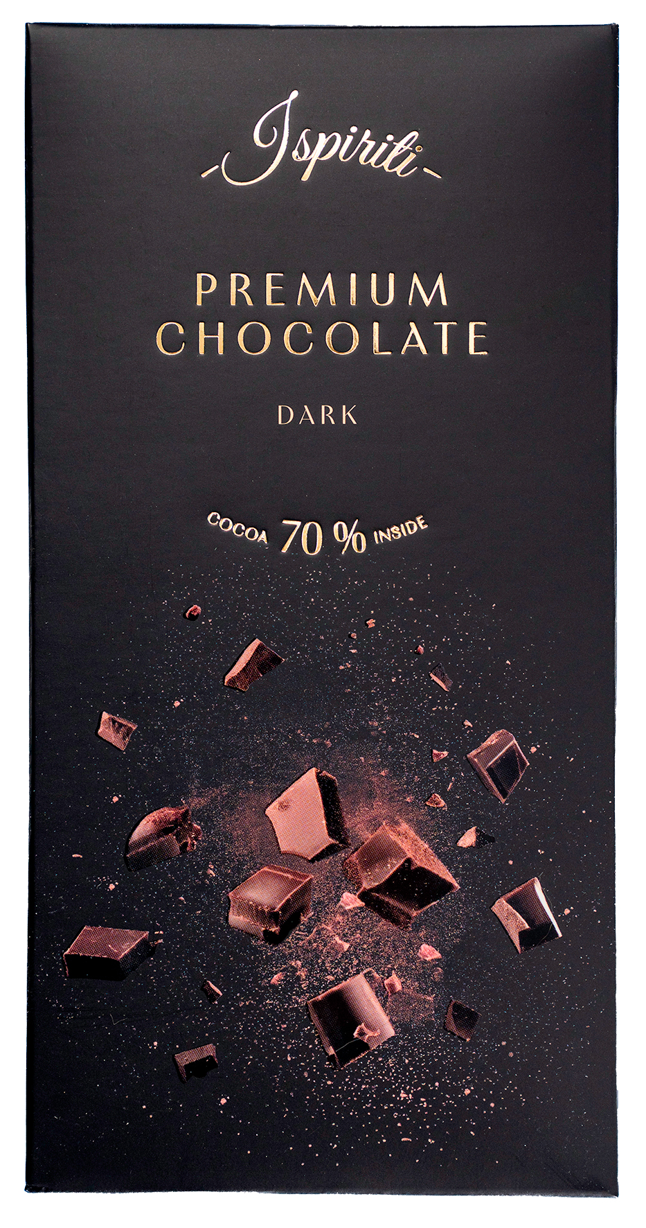 Fotografie ISPIRITI Hořká čokoláda 70% 80 g