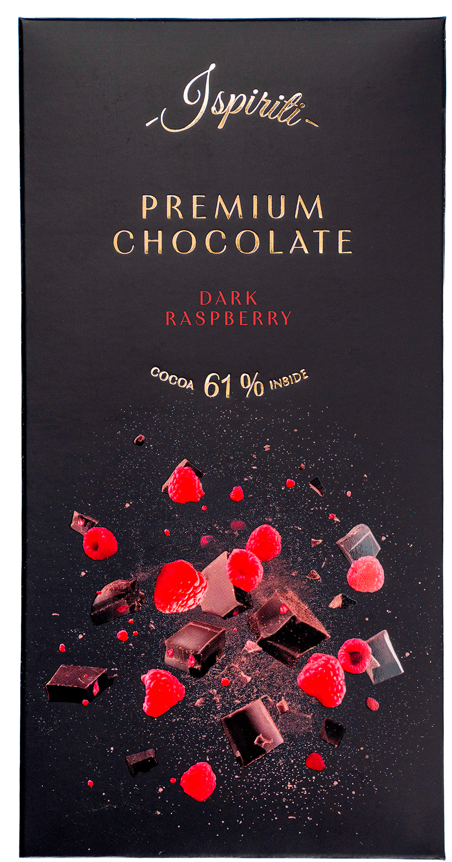 Hořká čokoláda 61% s kousky pomeranče