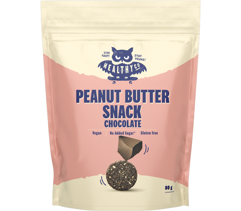 Fotografie HEALTHYCO Peanut butter snack chocolate 80 g