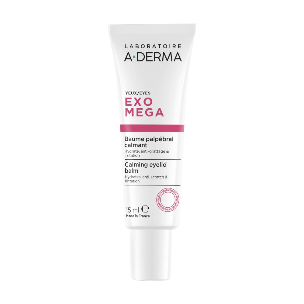 Fotografie A-DERMA Exomega Zklidňující balzám na oční okolí 15 ml