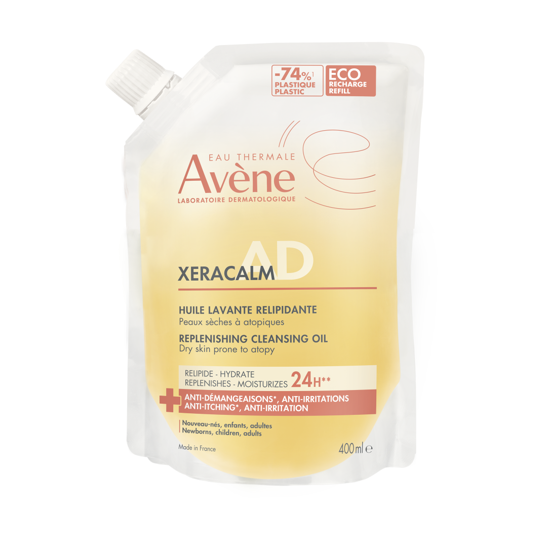 Fotografie AVÈNE XeraCalm A.D relip.mycí olej náplň 400 ml