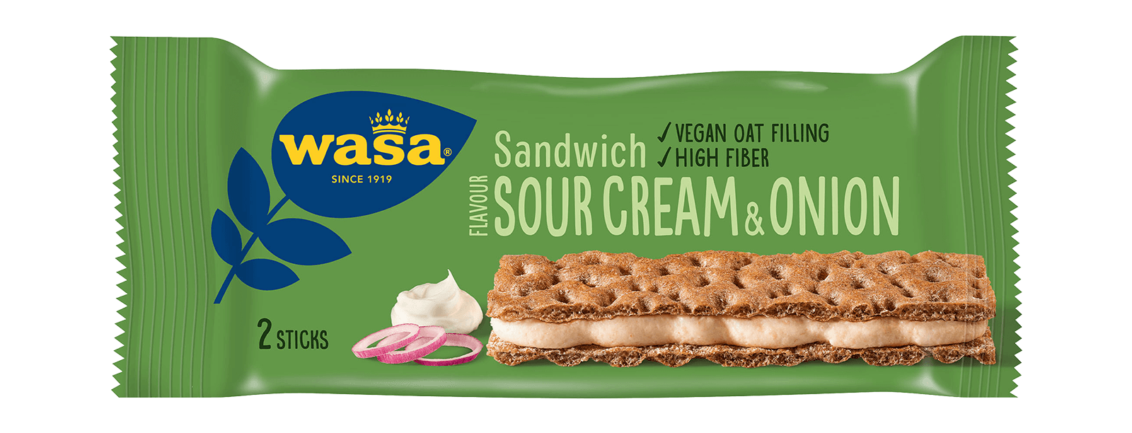 Fotografie WASA Sandwich smetana, cibulka 33 g