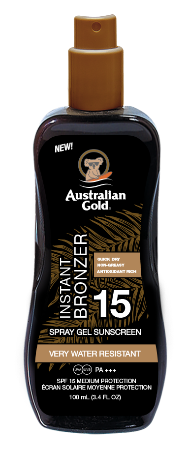 Australian Gold SPF 15 Spray gel Bronzer 100 ml