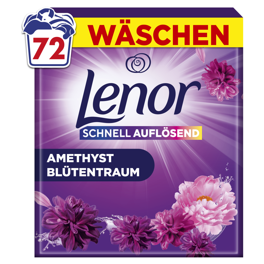 LENOR Color Amethyst prací prášek, 72 praní 3.6 kg