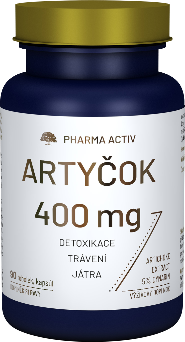 Fotografie PHARMA ACTIV Artyčok 400mg 90 tobolek