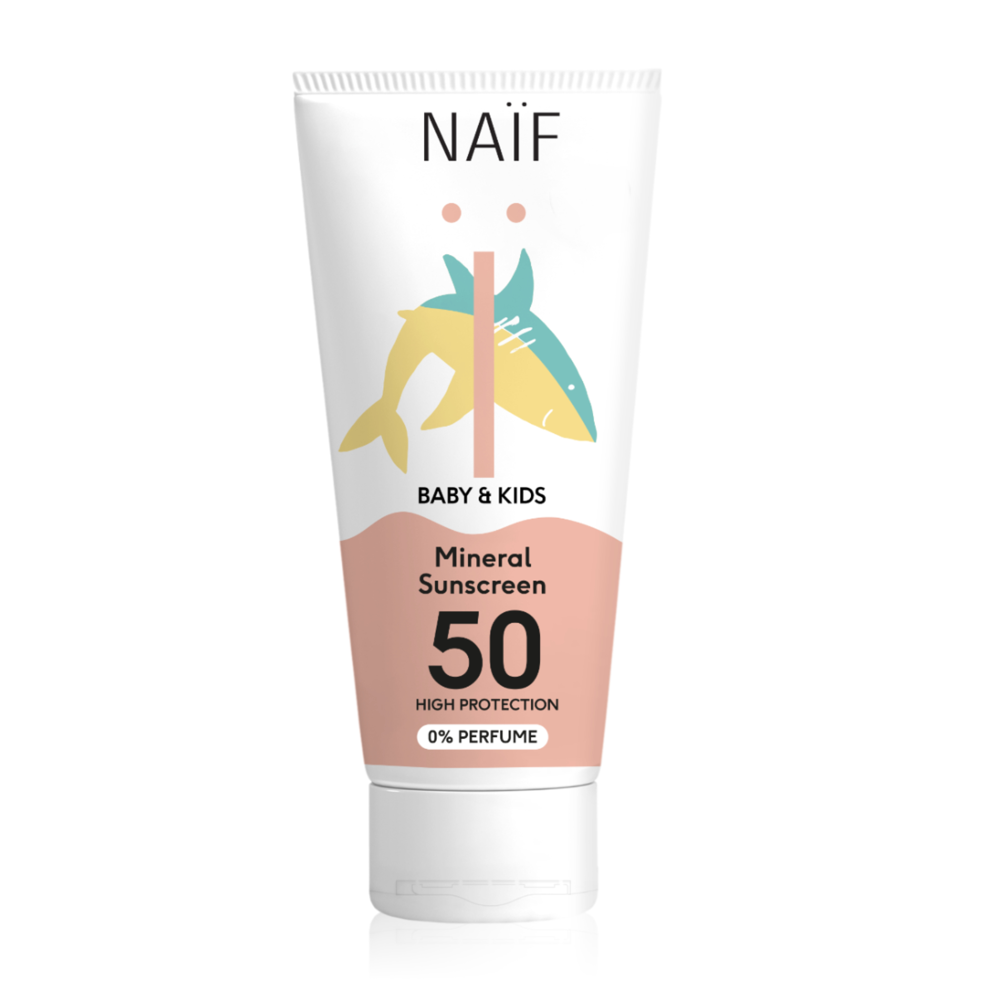 Fotografie NAÏF Ochranný krém na opalování SPF 50 pro děti a miminka bez parfemace 100 ml