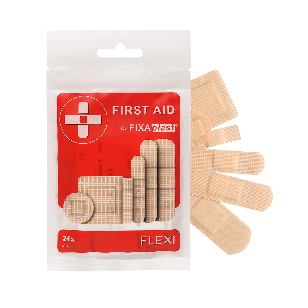 FIXAPLAST FIRST AID Flexi náplast mix 24 ks