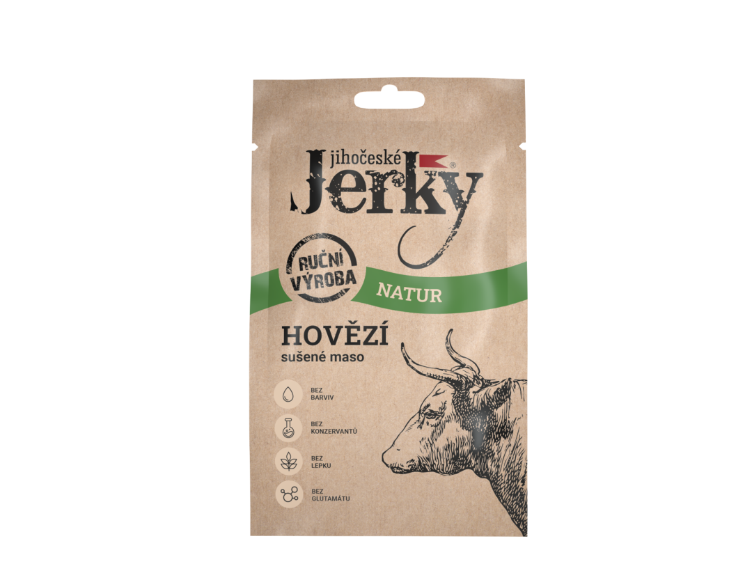 JIHOČESKÉ JERKY Hovězí natur 20 g