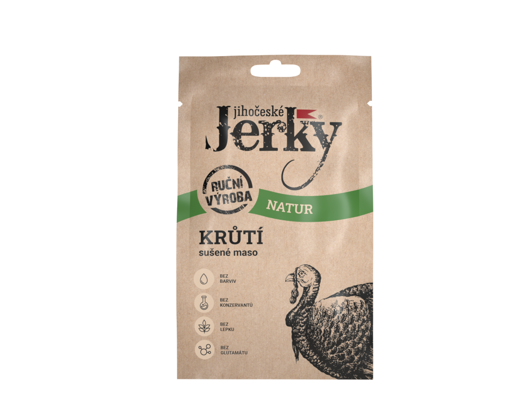 JIHOČESKÉ JERKY Krůtí natur 20 g