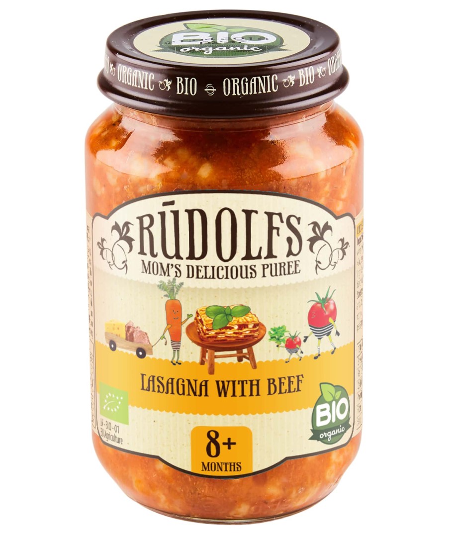 RUDOLFS BIO Lasagne s hovězím masem od 8 měsíců 190 g