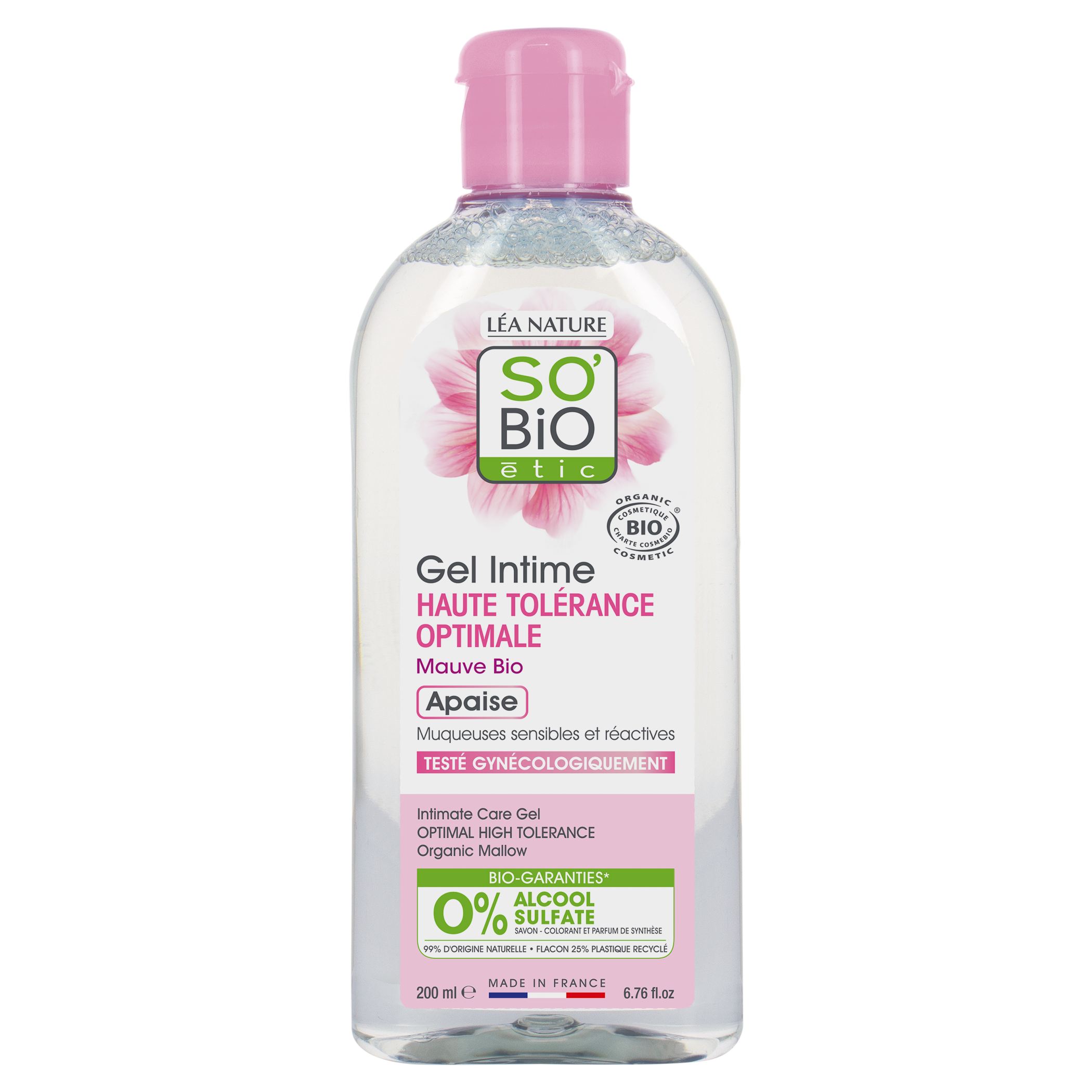 Fotografie SO´BIO ÉTIC Gel mycí pro intimní hygienu hypoalergenní BIO 200 ml