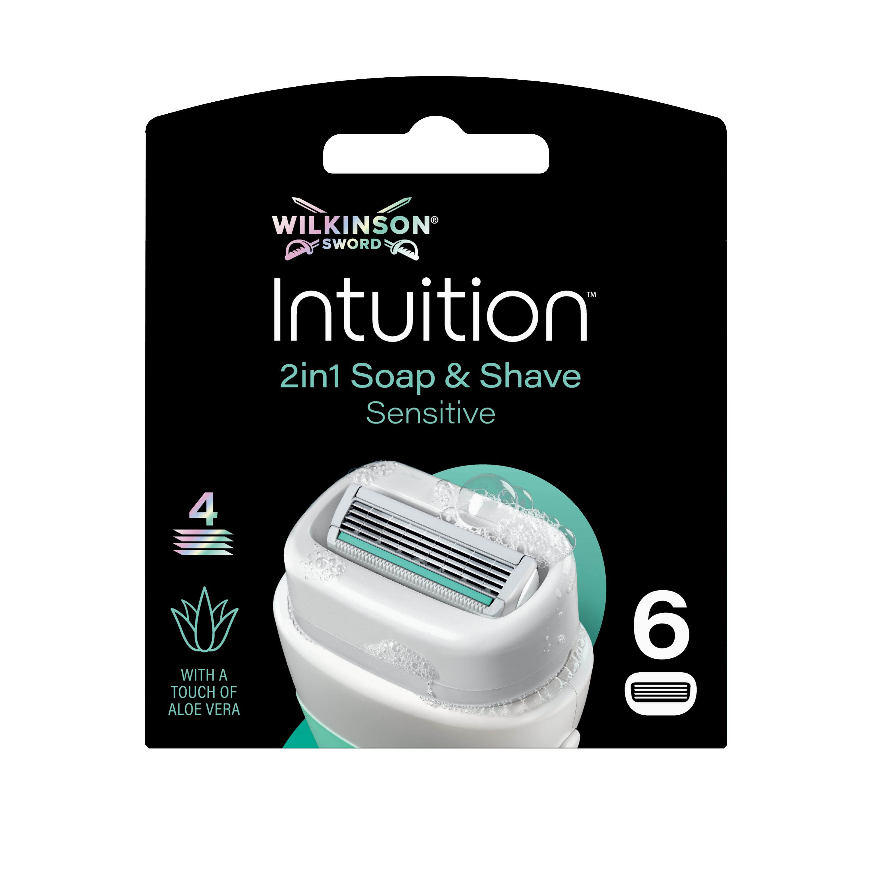 WILKINSON SWORD Intuition 2in1 Sensitive - náhradní hlavice 6 ks