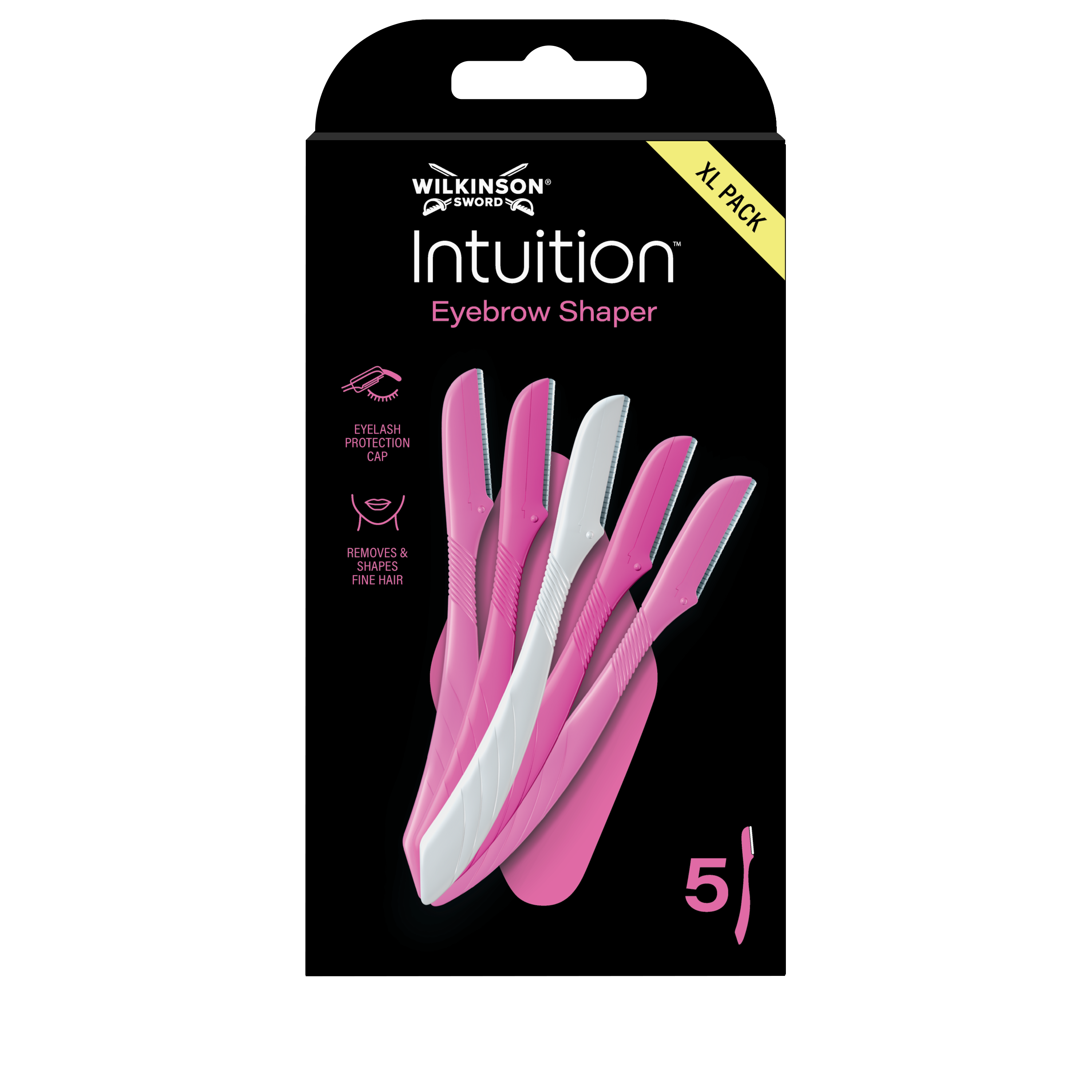 WILKINSON SWORD Intuition Perfect Finish Zarovnávač obočí XXL 5 ks