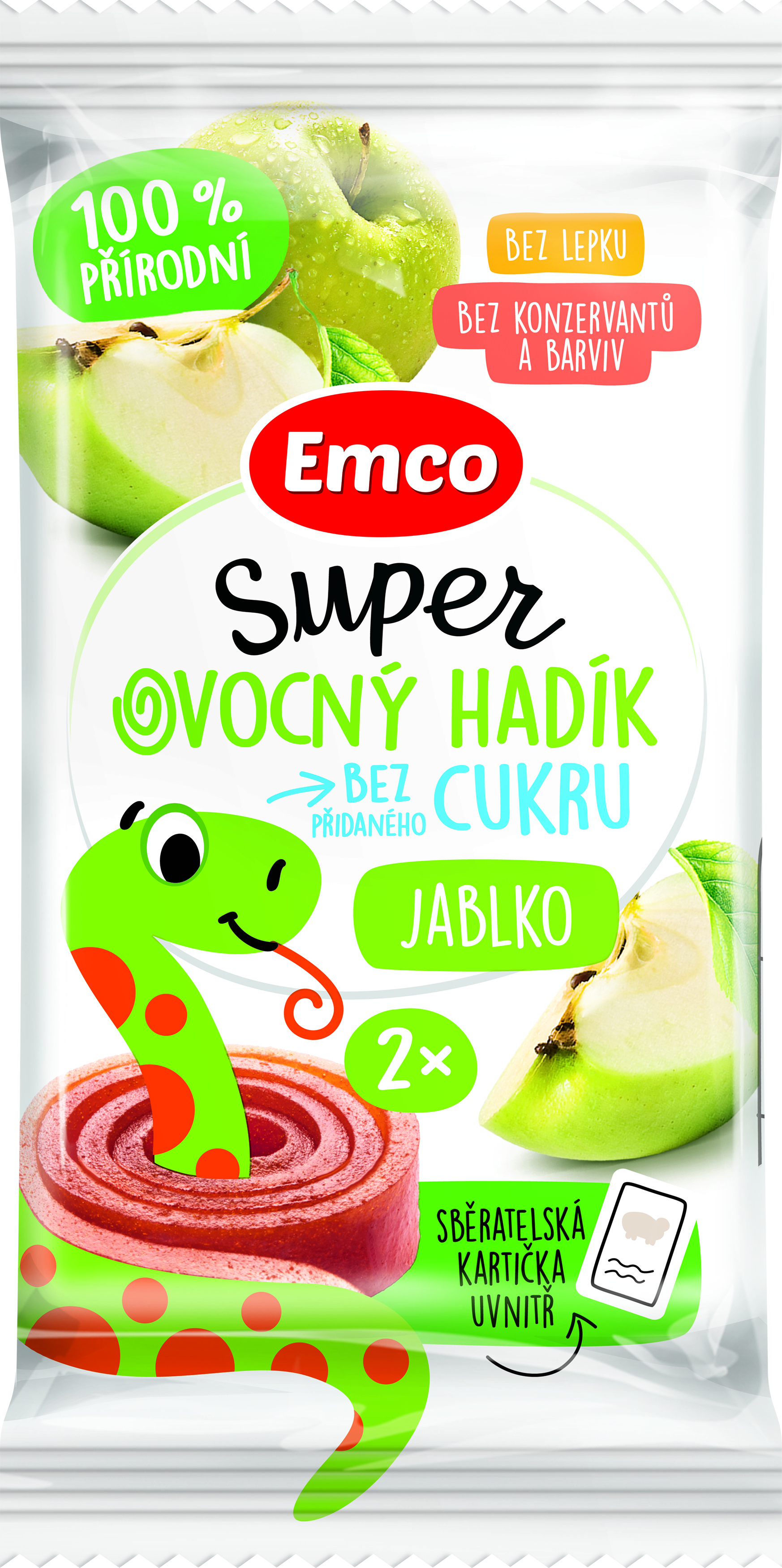 EMCO Super ovocný hadík jablko 20 g