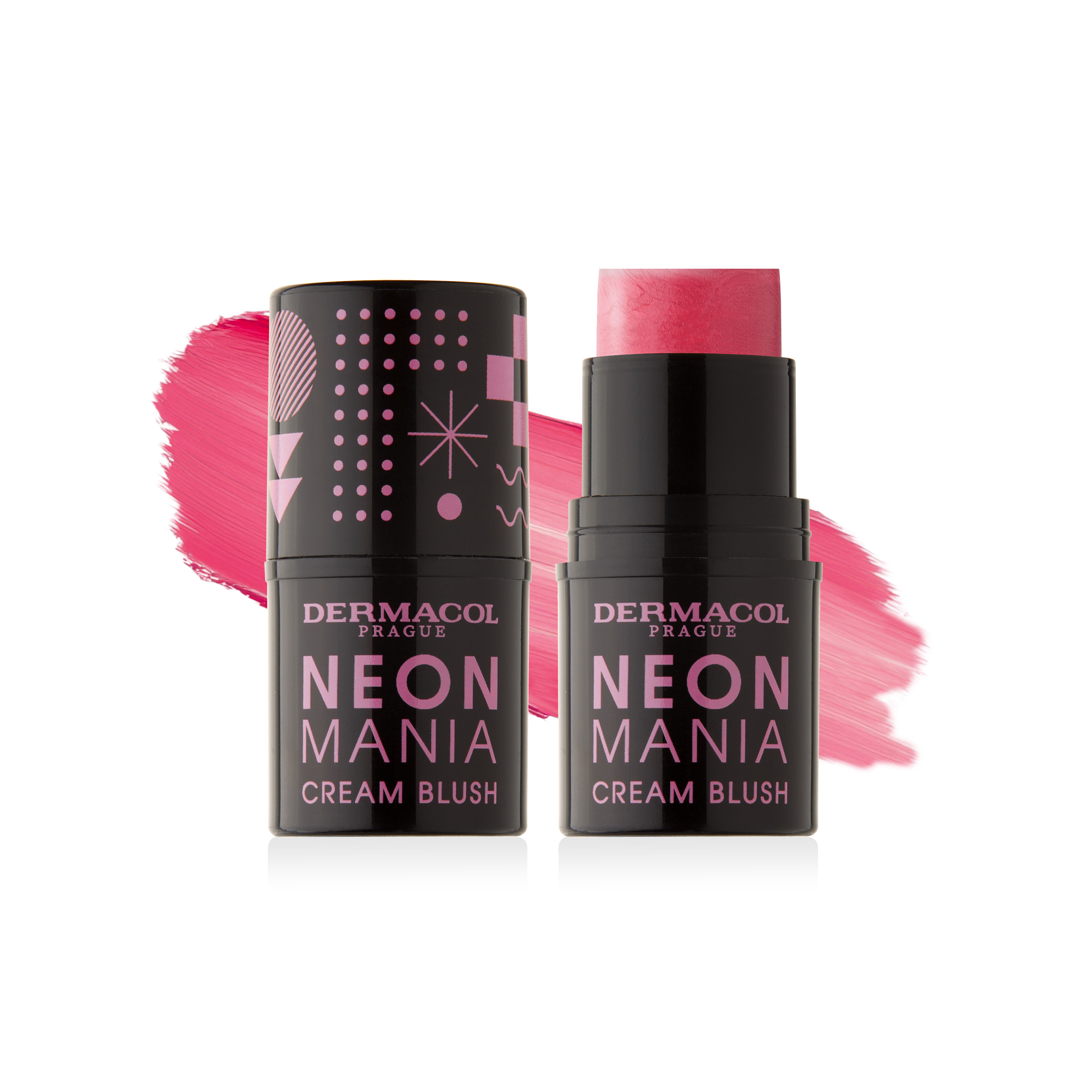 DERMACOL NEON MANIA krémová tvářenka č.1 Pink 5.2 g