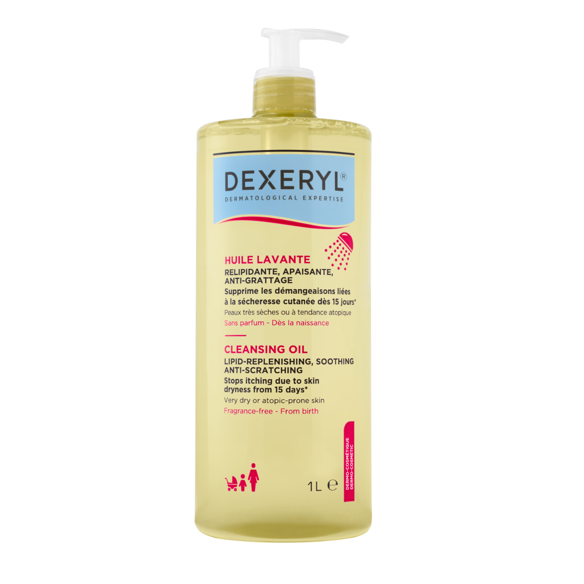 DEXERYL Mycí olej relipidační zklidňující a proti škrábání 1000 ml