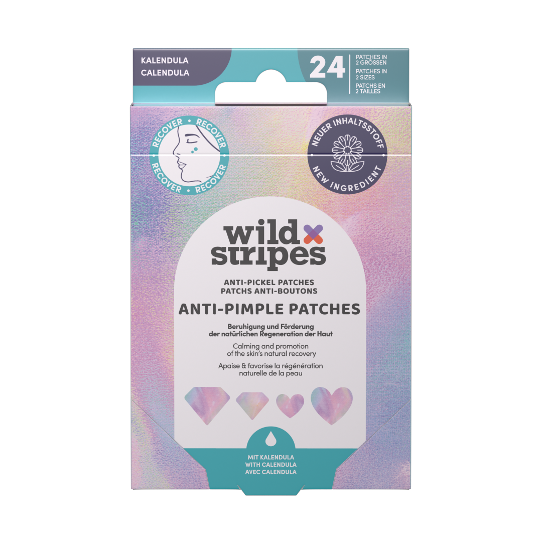 WILD STRIPES Anti-Pimple Patches Diamond Recover náplasti na pupínky 24 ks