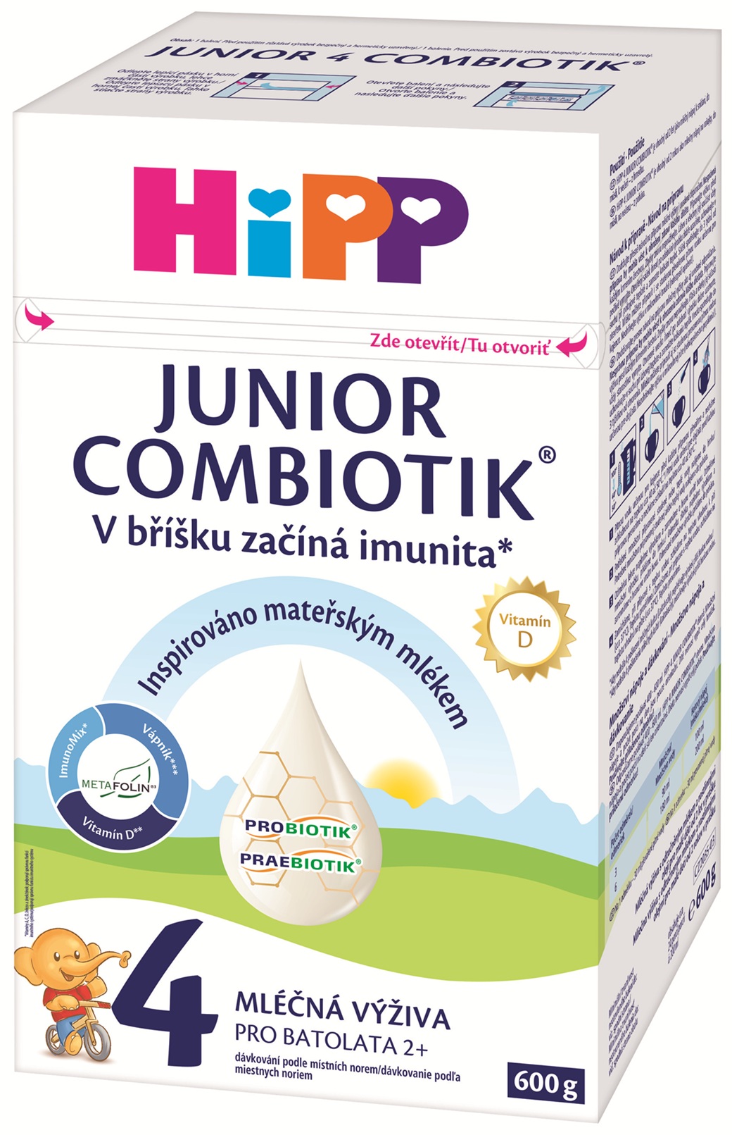 Fotografie HIPP 4 Combiotik Batolecí mléčná kojenecká výživa 600 g