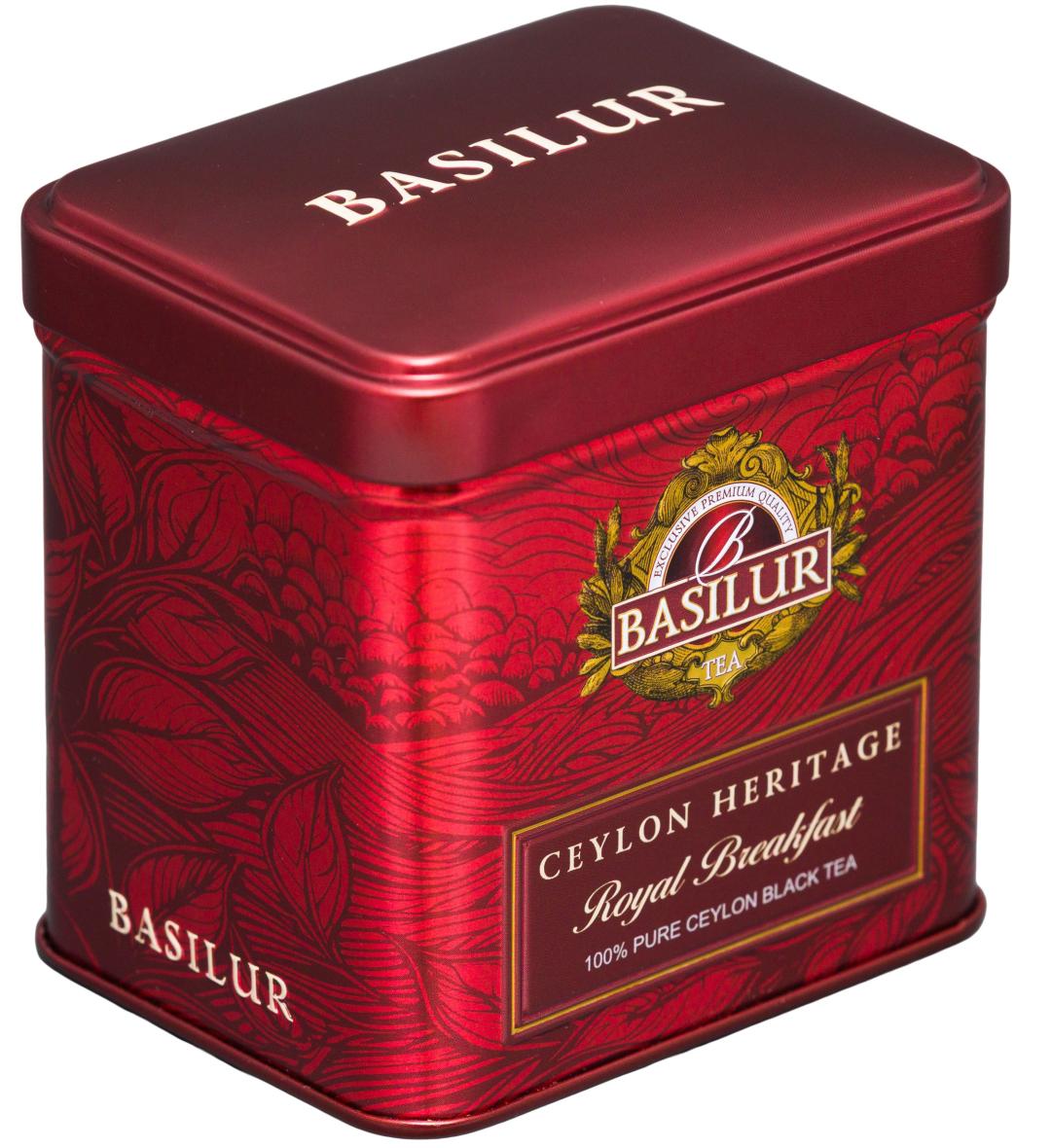BASILUR Ceylon Heritage Royal Breakfast Tea plech 20 x 2.5 g