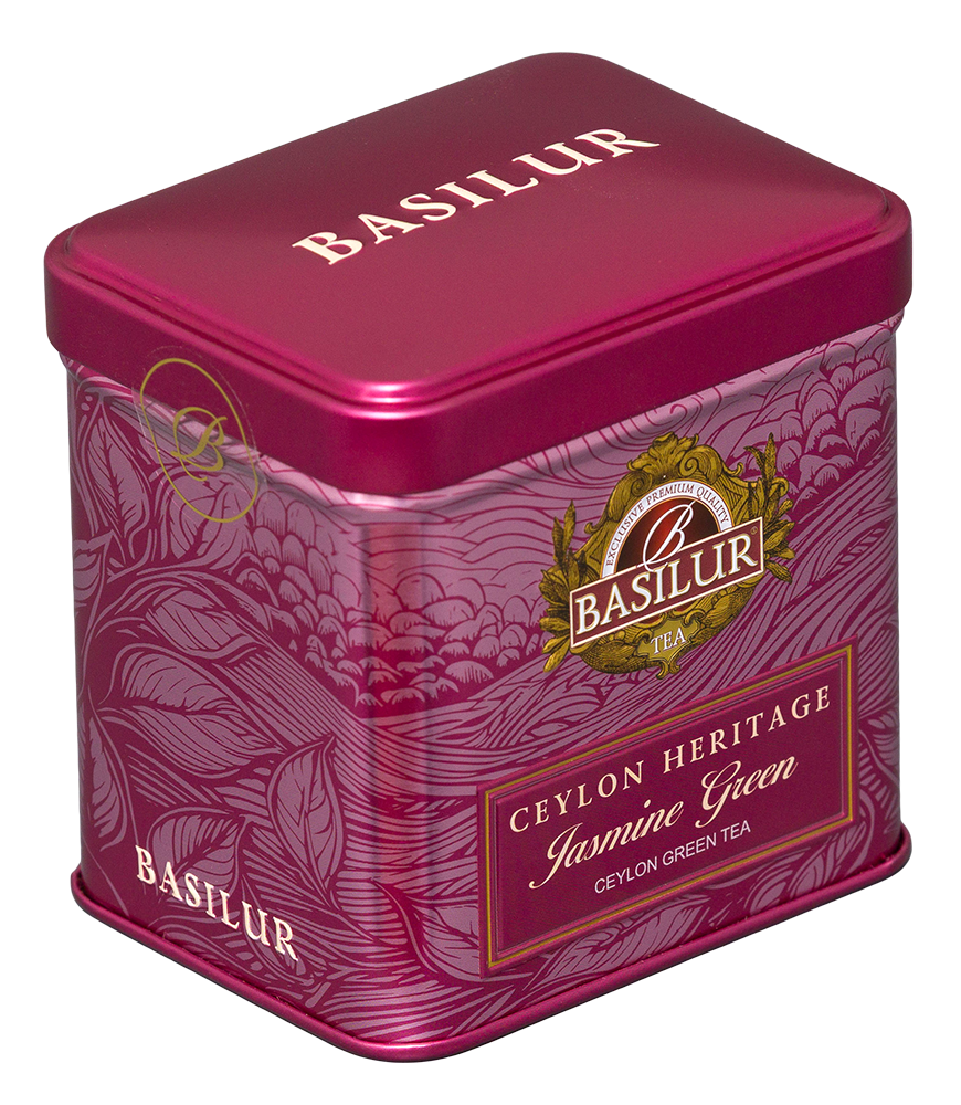 BASILUR Ceylon Heritage Jasmine Green plech 50 g