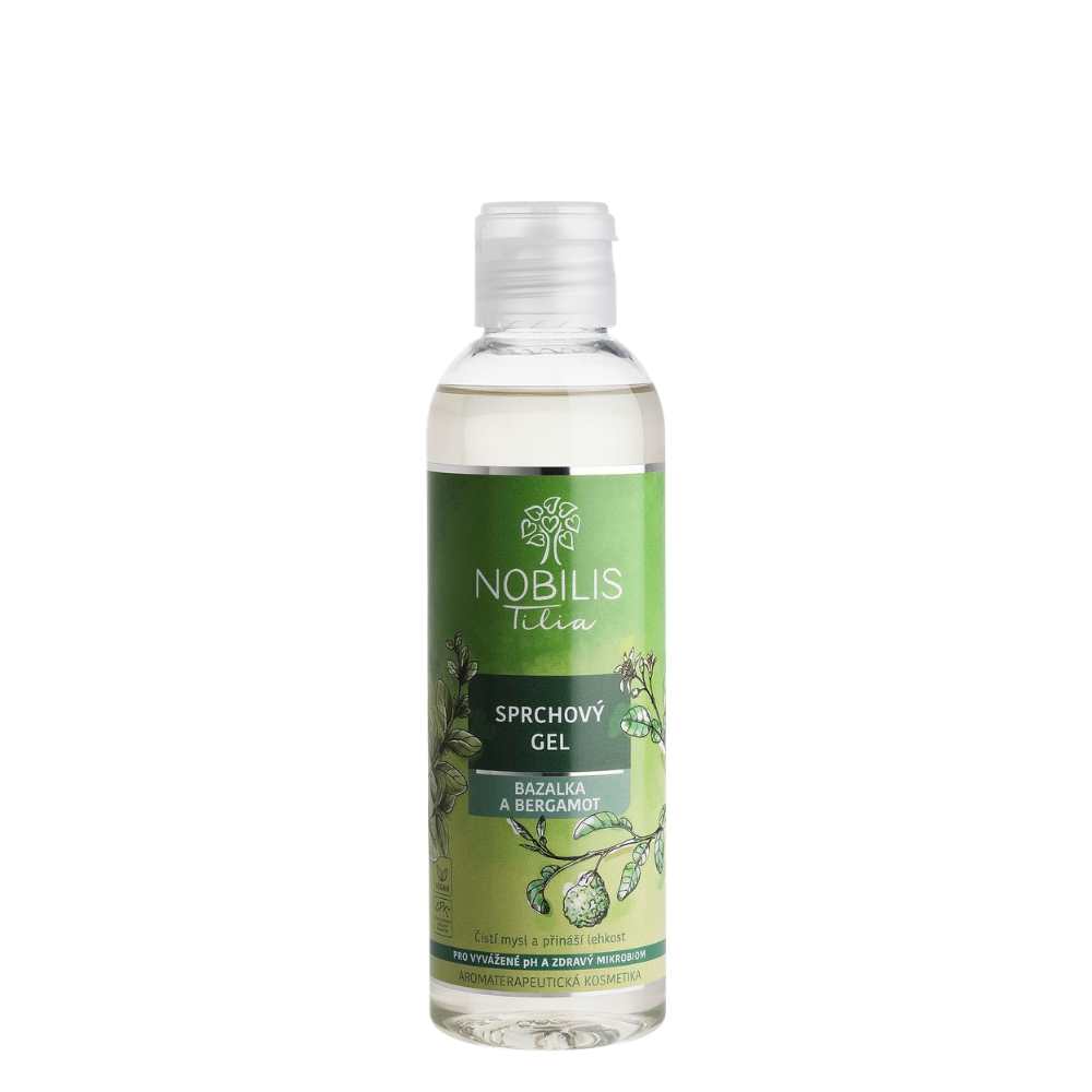 Fotografie NOBILIS TILIA Sprchový gel Bazalka a bergamot 200 ml