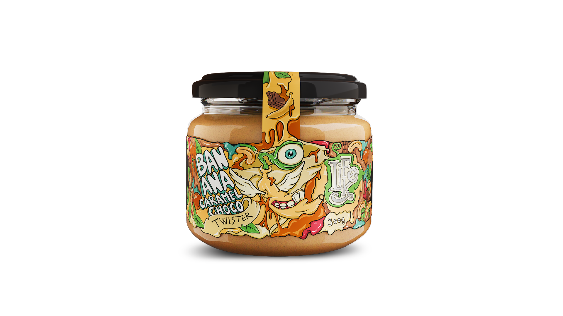LIFELIKE Twister banana caramel choco 300 g