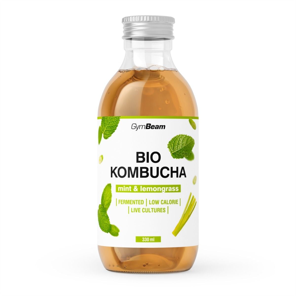 GYMBEAM BIO Kombucha mint & lemongrass 330 ml