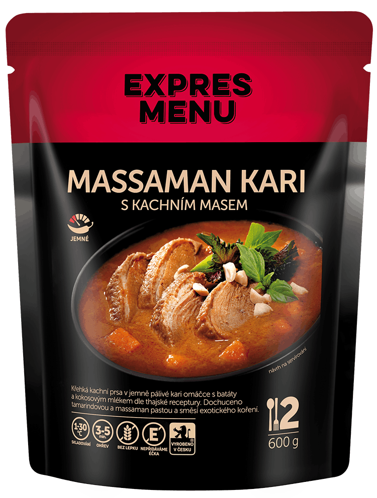 EXPRES MENU Massaman kari - thajské kari s kachním masem 600 g