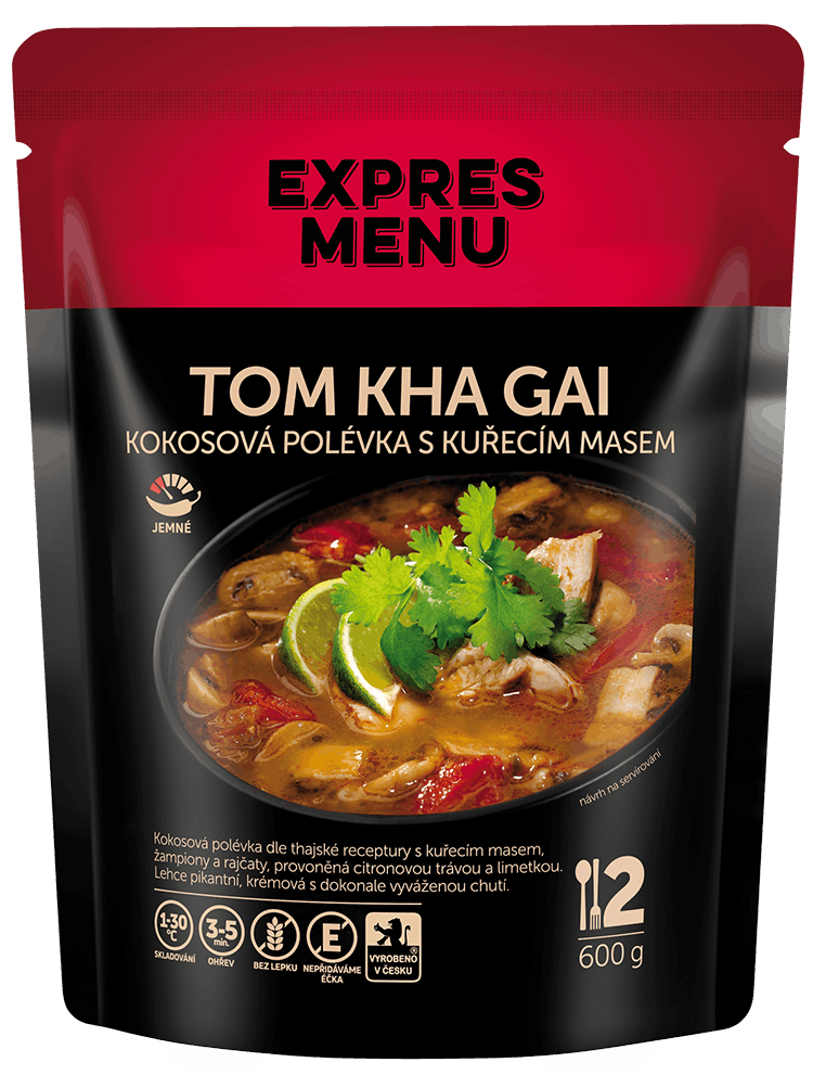 EXPRES MENU Thom Kha Gai - thajská kokosová polévka s kuřecím masem 600 g