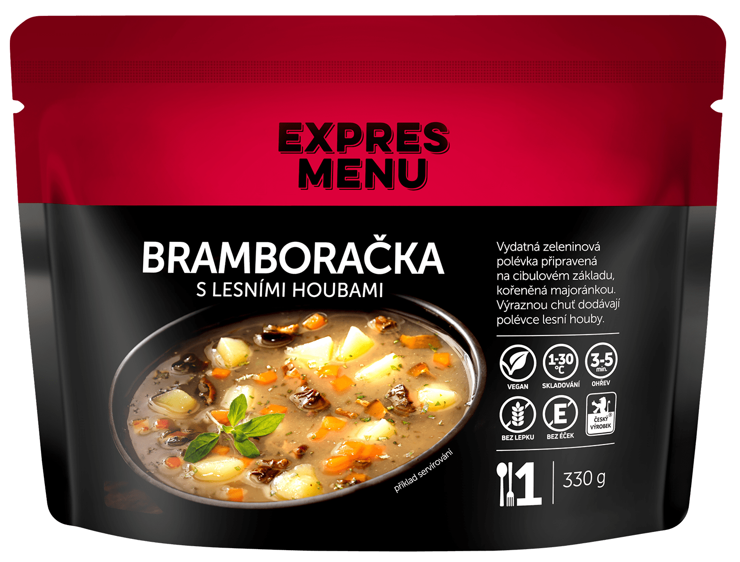 Fotografie EXPRES MENU Bramboračka s lesními houbami 330 g