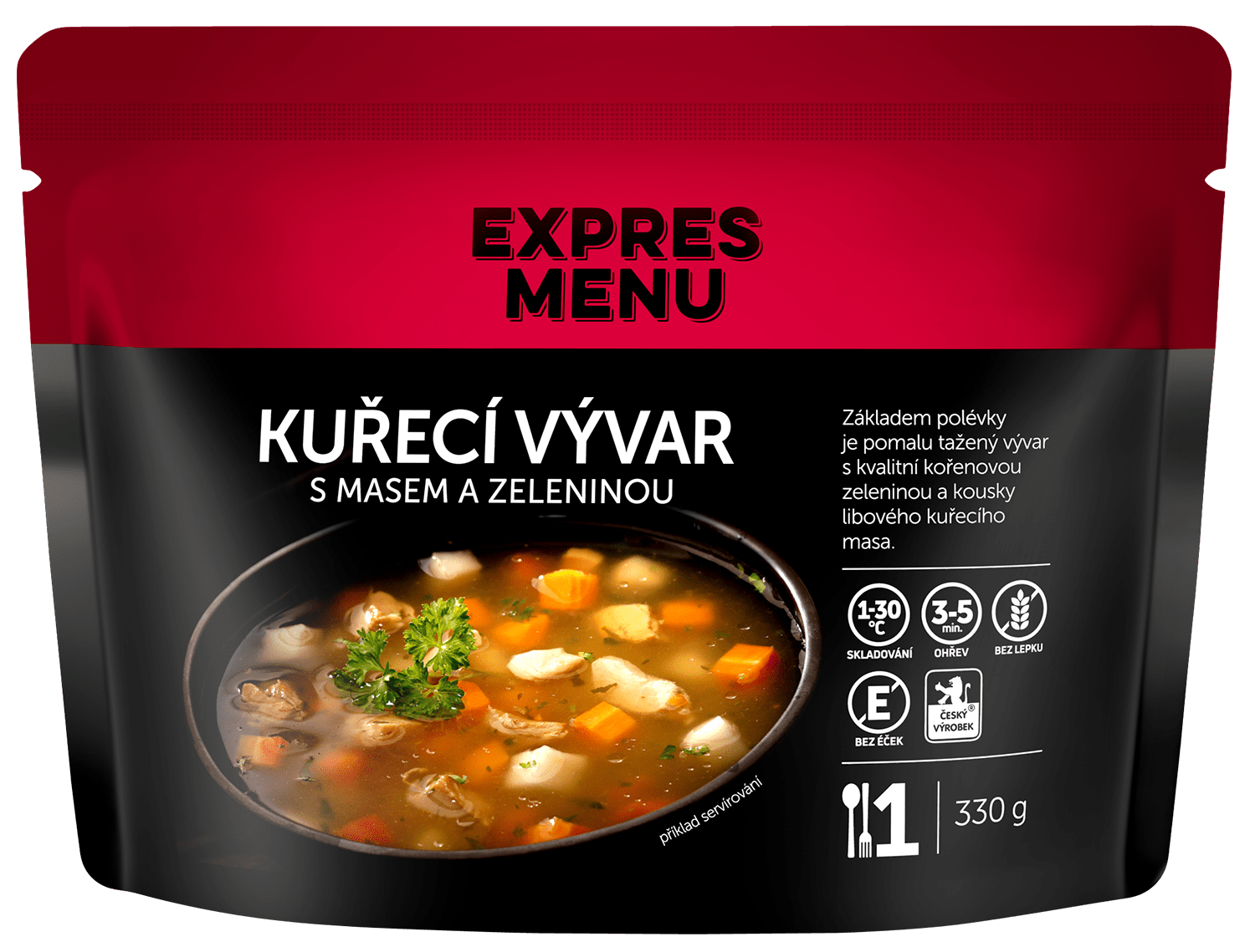 Fotografie EXPRES MENU Kuřecí vývar se zeleninou 330 g