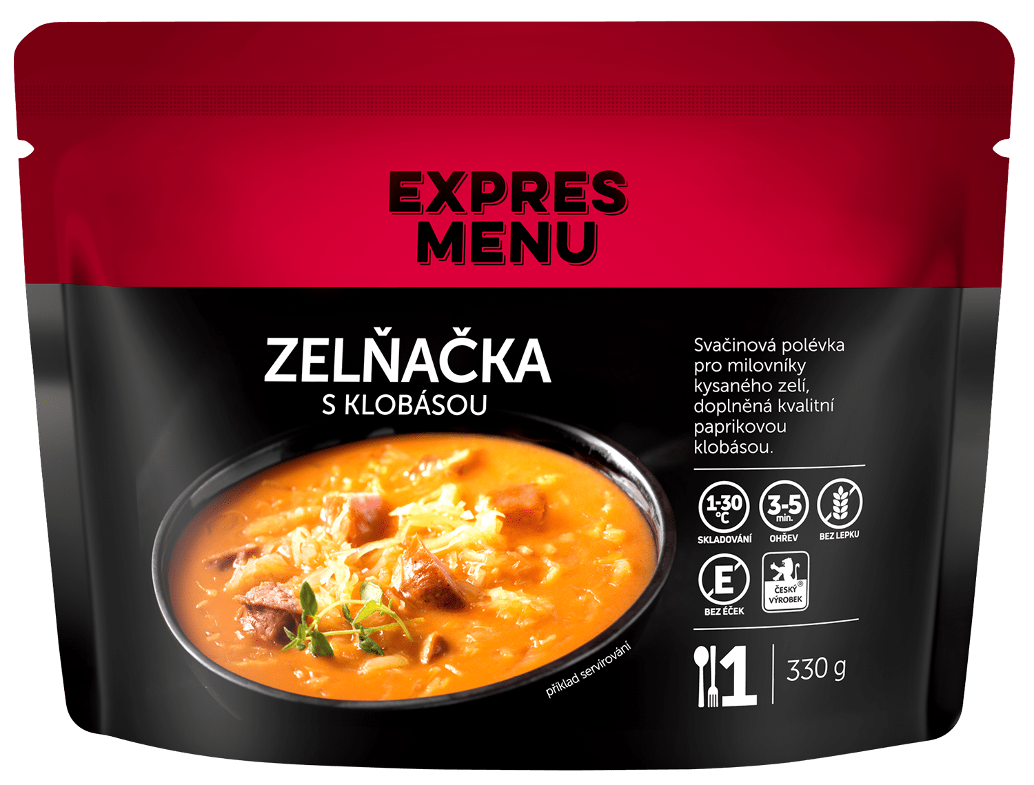 Fotografie EXPRES MENU Zelňačka s klobásou 330 g
