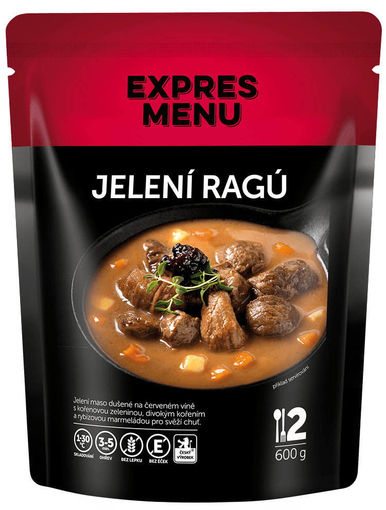 Fotografie EXPRES MENU Jelení ragu 2 porce 600 g