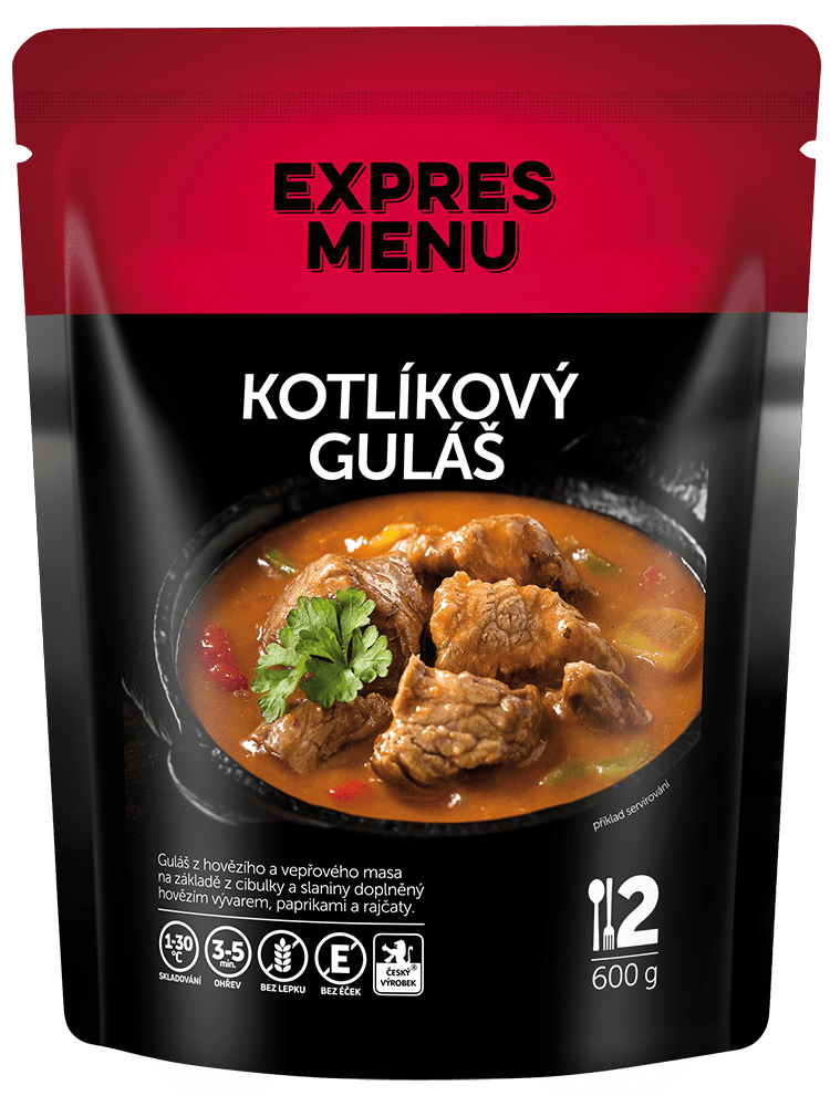 Fotografie EXPRES MENU Kotlíkový guláš 2 porce 600 g