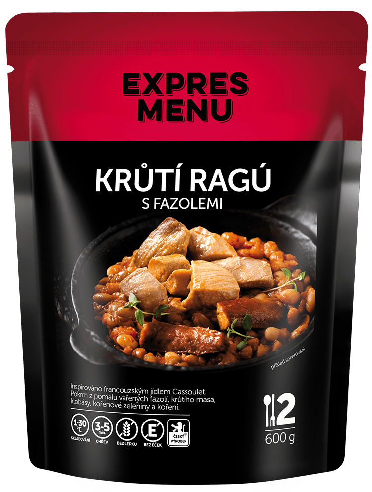 Fotografie EXPRES MENU Krůtí ragú s fazolemi 2 porce 600 g