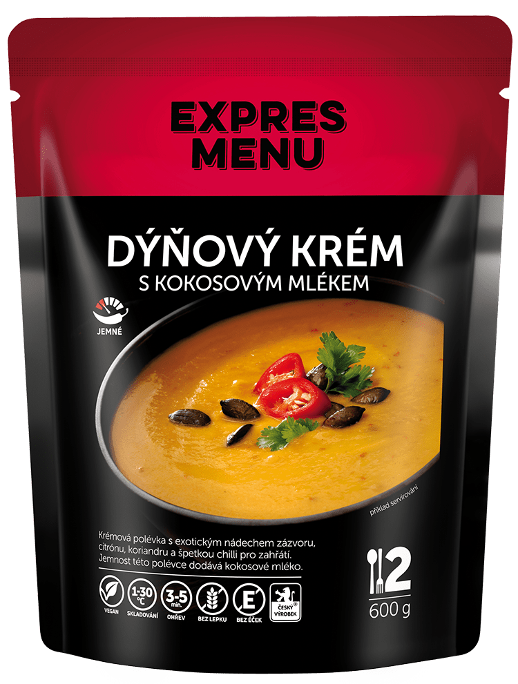 Fotografie EXPRES MENU Dýňový krém s kokosovým mlékem 600 g