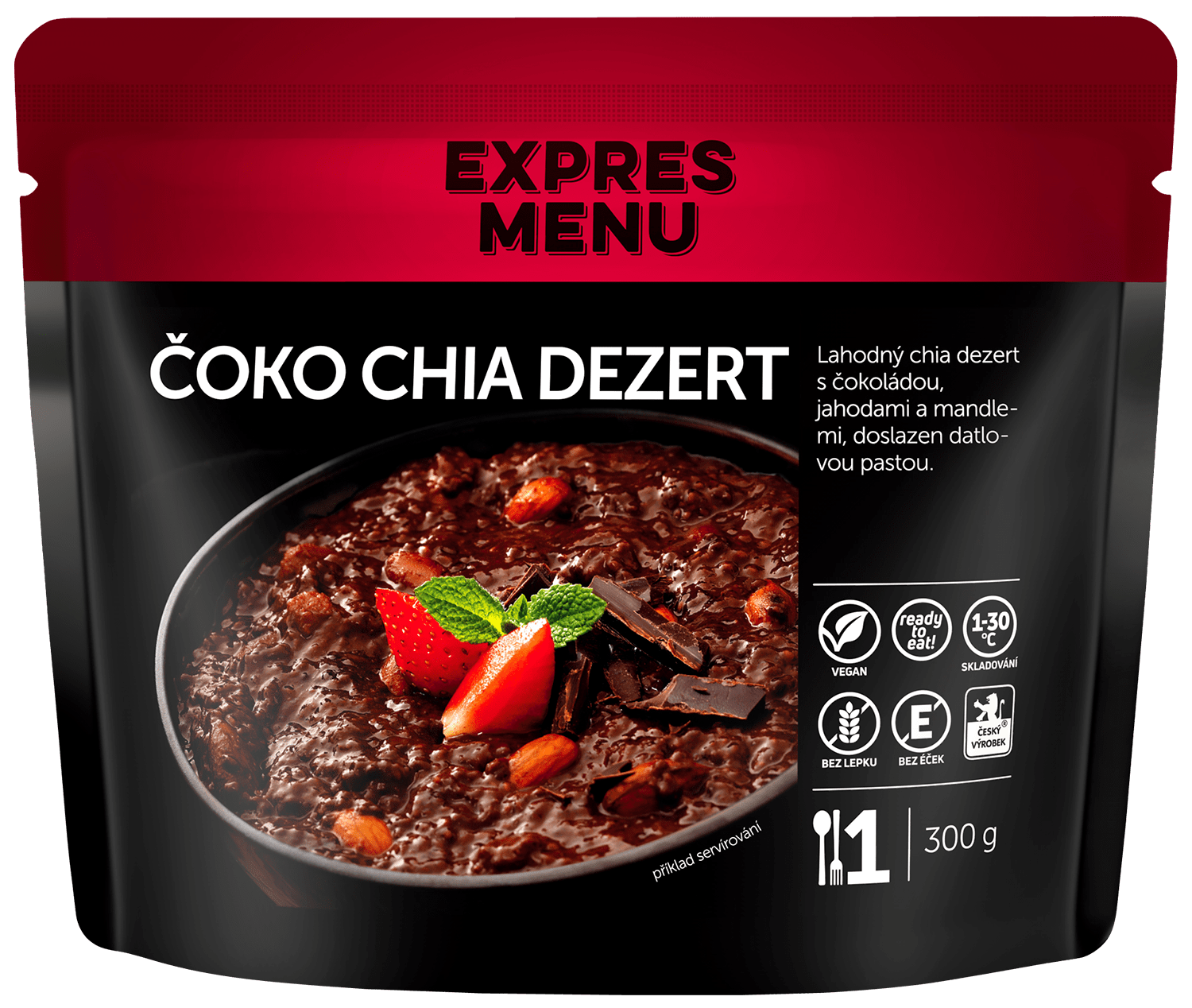 Fotografie EXPRES MENU Čoko chia dezert 300 g