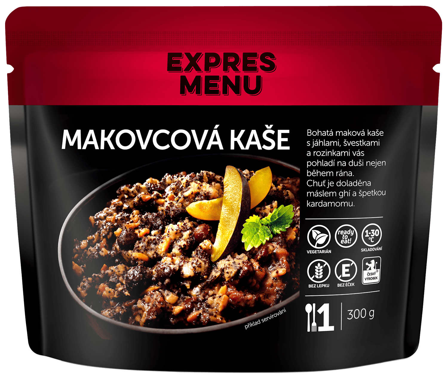 Fotografie EXPRES MENU Makovcová kaše 300 g