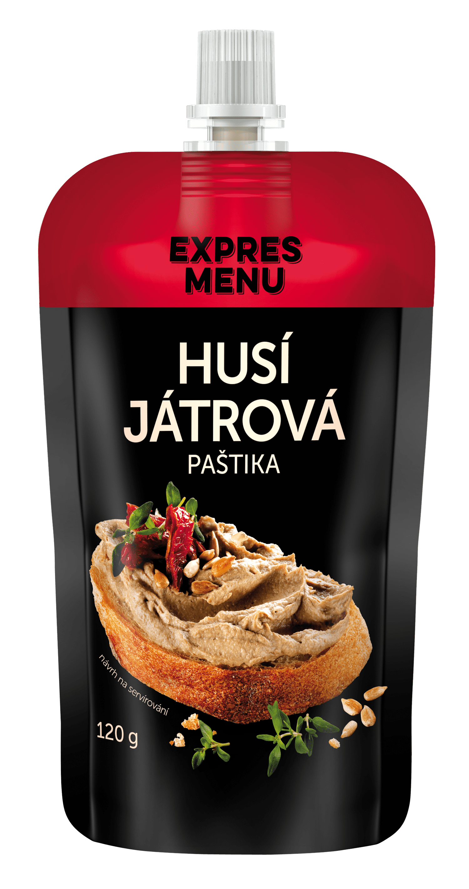 Fotografie EXPRES MENU Husí játrová paštika 120 g