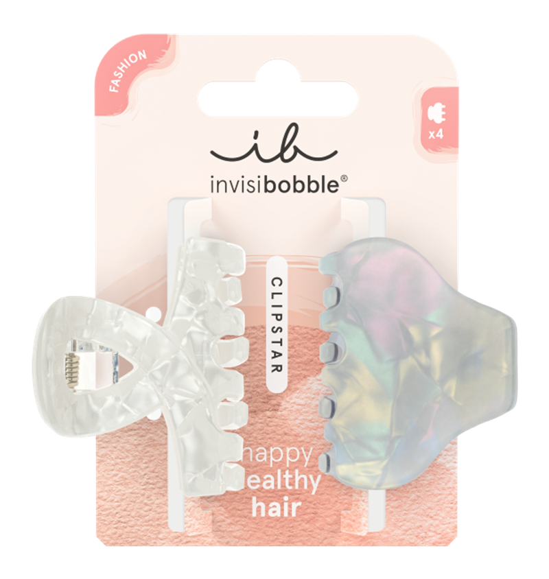 INVISIBOBBLE Clipstar M Pearly Frost skřipce do vlasů 2 ks