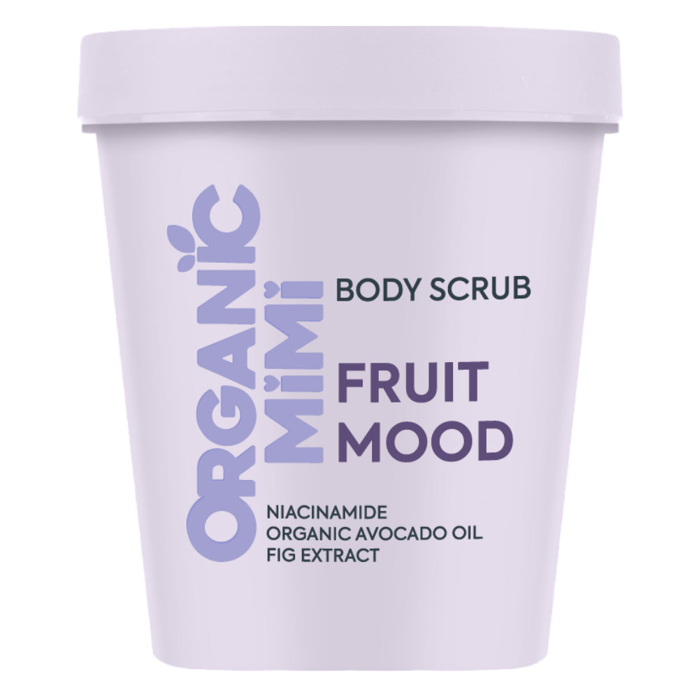 Fotografie ORGANIC MIMI Fruit Mood tělový peeling 250 g