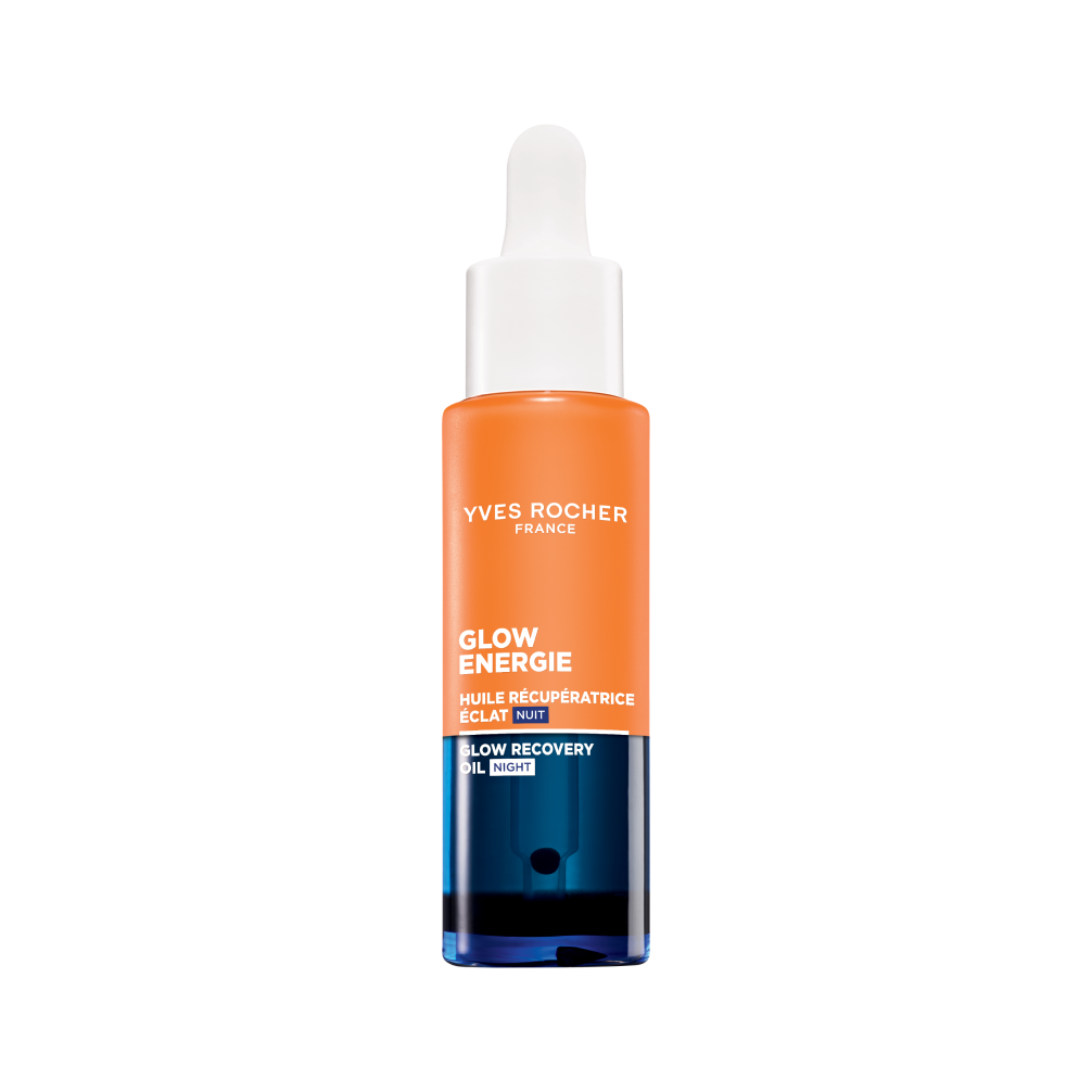 Fotografie YVES ROCHER Glow Energie Noční regenerační olej pro zářivou pleť 30 ml