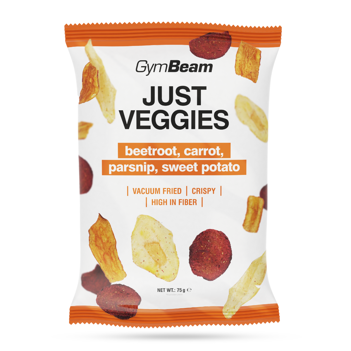 GYMBEAM Just Veggies - směs zeleninových lupínků 75 g