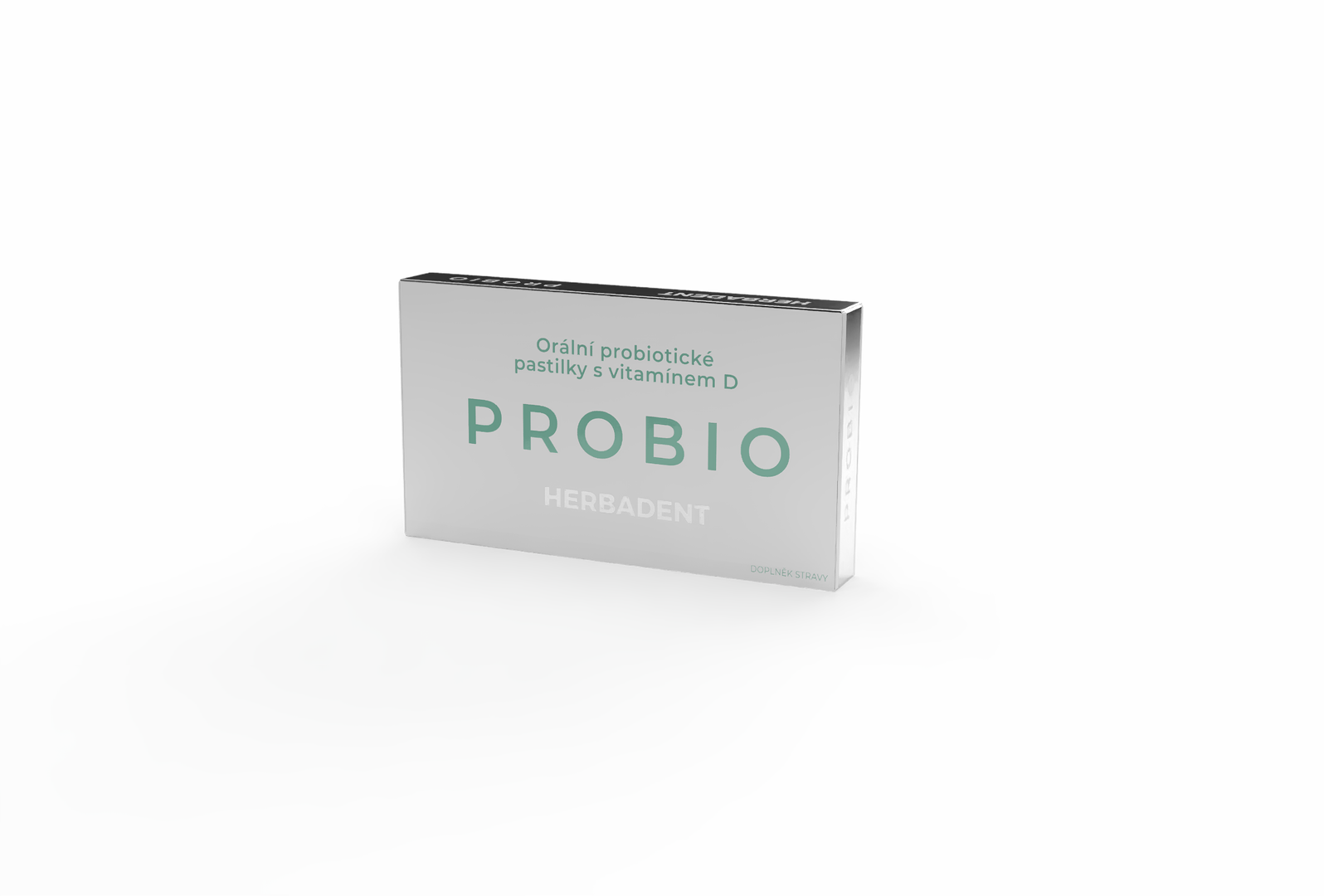 Fotografie HERBADENT PROBIO Orální probiotické pastilky s vitamínem D 20 pastilek